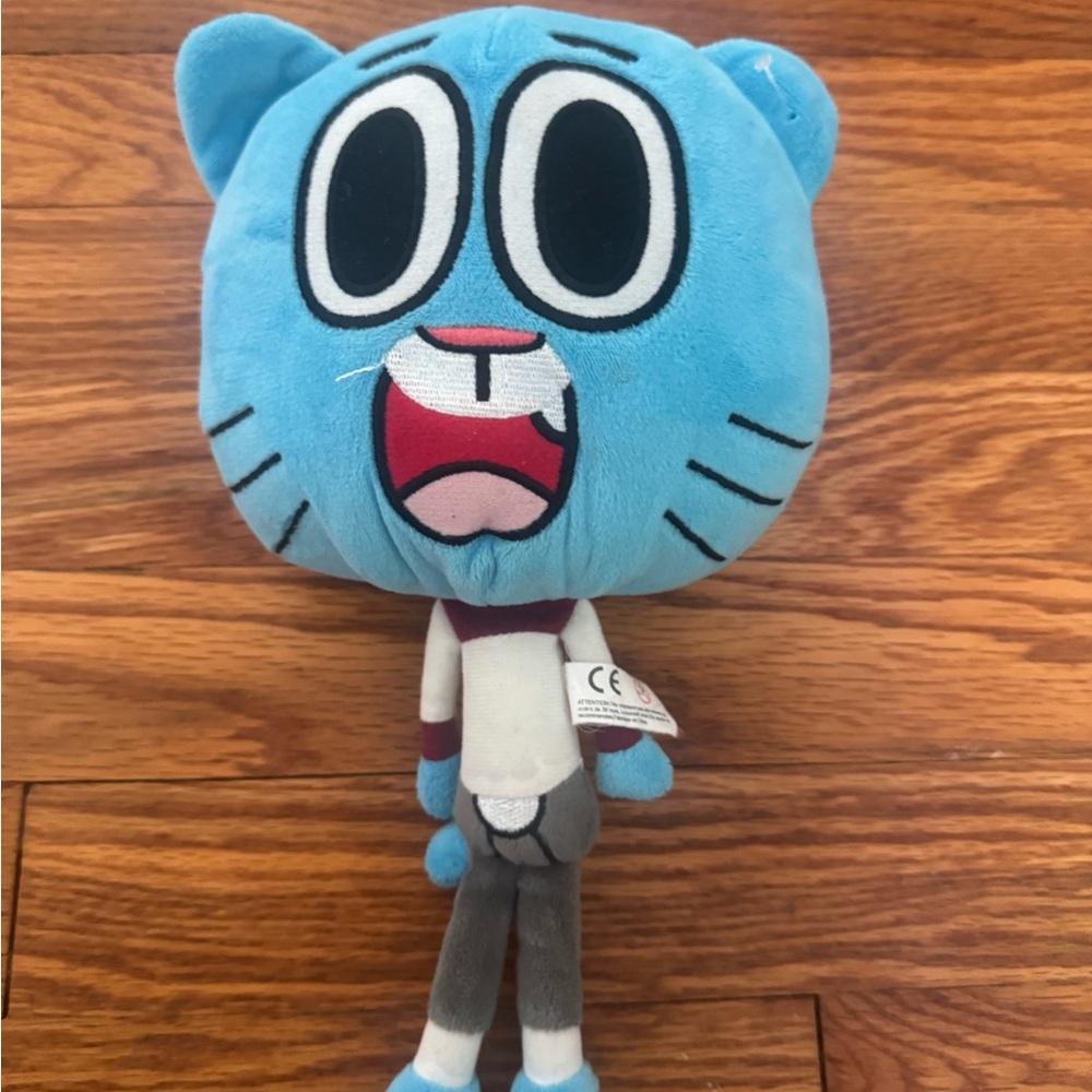 The Amazing World of Gumball Blue Cartoon Cat Plush Stuffed Animal